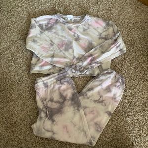 Tie dye sweat set